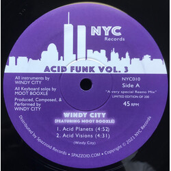 Windy City (4) / Moot Booxlé Acid Funk, Vol. 3 Vinyl 12" USED