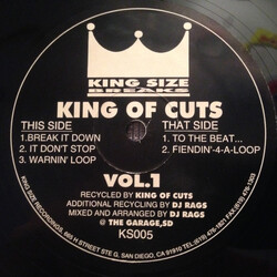 DJ Rags King Of Cuts Volume 1 Vinyl 12" USED