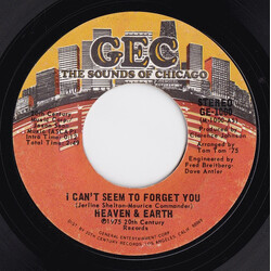 Heaven And Earth (2) I Can't Seem To Forget You Vinyl 7" USED