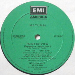 Matumbi Point Of View (Squeeze A Little Lovin) Vinyl 12" USED