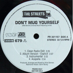 The Streets Don't Mug Yourself Vinyl 12" USED