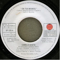 Camilo Sesto En Tus Manos Vinyl 7" USED