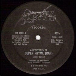 Jimmy Spicer Adventures Of Super Rhyme (Rap) Vinyl 12" USED