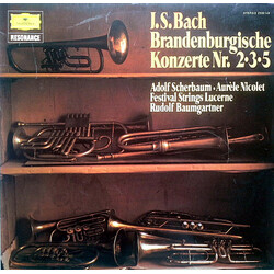 Johann Sebastian Bach / Adolf Scherbaum / Aurèle Nicolet / Festival Strings Lucerne / Rudolf Baumgartner Brandenburgische Konzerte Nr. 2•3•5 Vinyl LP 
