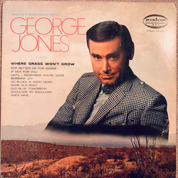 George Jones (2) Where Grass Won't Grow Vinyl LP USED