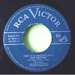 Perry Como There Is No Christmas Like A Home Christmas / The Christmas Symphony Vinyl 7" USED