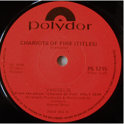 Vangelis Chariots Of Fire (Titles) Vinyl 7" USED