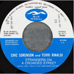 Chic Sorenson / Terri Rinaldi Strangers On A Crowded Street Vinyl 7" USED