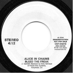 Alice In Chains Bleed The Freak / Put You Down Vinyl 7" USED