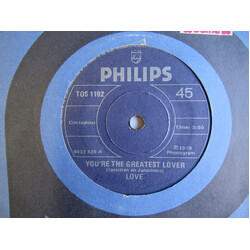 Luv' You're The Greatest Lover Vinyl 7" USED