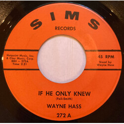 Wayne Haas If He Only Knew / One Woman Vinyl 7" USED