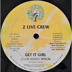 The 2 Live Crew Get It Girl Vinyl 12" USED