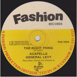 General Levy The Right Thing / Original Length & Strength Vinyl 12" USED