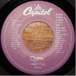 Queen I Want It All Vinyl 7" USED