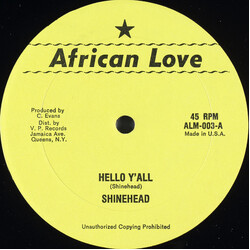 Shinehead Hello Y'All Vinyl 12" USED