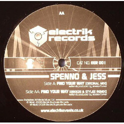 Spenno / Jessica Turner Find Your Way Vinyl 12" USED