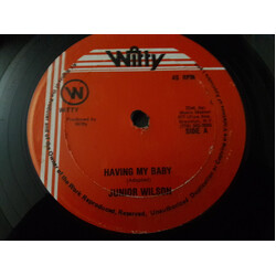 Junior Wilson Having My Baby / No Easy Vinyl 12" USED