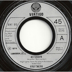 Kraftwerk Autobahn Vinyl 7" USED