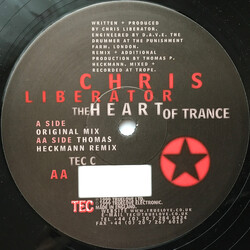 Chris Liberator The Heart Of Trance Vinyl 12" USED