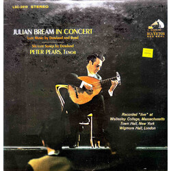 Julian Bream / Peter Pears Julian Bream In Concert Vinyl LP USED