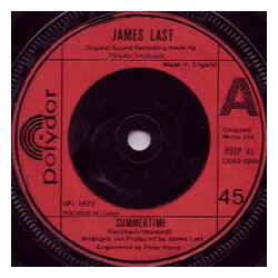 James Last Summertime USED VINYL 7INCH 45 RPM SINGLE