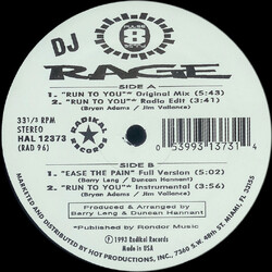 Rage Run To You VINYL 12" USED