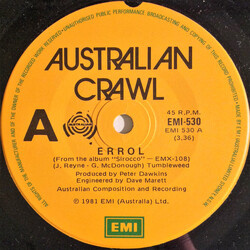 Australian Crawl Errol Vinyl 7" USED