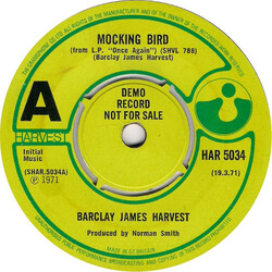 Barclay James Harvest Mocking Bird Vinyl 7" USED