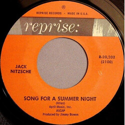 Jack Nitzsche Song For A Summer Night / The Lonely Surfer Vinyl 7" USED