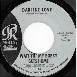 Darlene Love Wait Til' My Bobby Gets Home Vinyl 7" USED