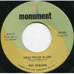 Roy Orbison Mean Woman Blues / Blue Bayou Vinyl 7" USED