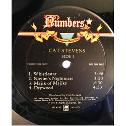 Cat Stevens Numbers Vinyl LP USED