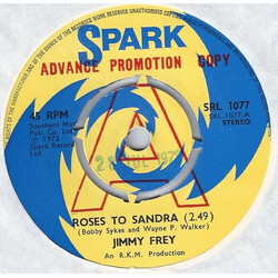 Jimmy Frey Roses To Sandra Vinyl 7" USED