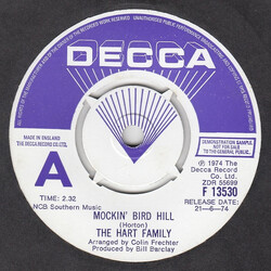 The Hart Family Mockin' Bird Hill Vinyl 7" USED
