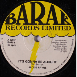 Jackie Payne It's Gonna Be Alright Vinyl 7" USED