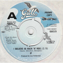IF (6) I Believe In Rock 'n' Roll Vinyl 7" USED