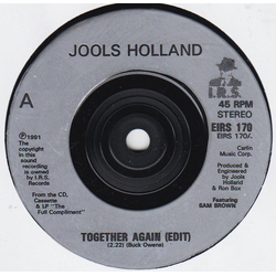 Jools Holland / Sam Brown Together Again Vinyl 7" USED