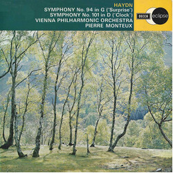 Joseph Haydn / Wiener Philharmoniker / Pierre Monteux Symphony No. 94 In G ('Surprise') / Symphony No. 101 In D ('Clock') Vinyl LP USED