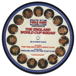 The England World Cup Squad This Time (We'll Get It Right) Vinyl 7" USED
