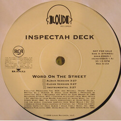 Inspectah Deck Word On The Street / Movers & Shakers Vinyl 12" USED