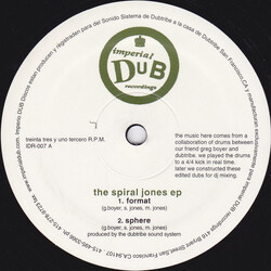 Dubtribe Sound System The Spiral Jones EP Vinyl 12" USED