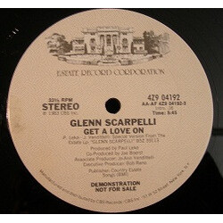 Glenn Scarpelli Get A Love On VINYL 12" USED
