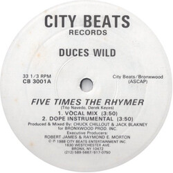 Deuces Wild Five Times The Rhymer Vinyl 12" USED