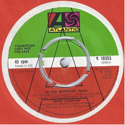 Cross Country In The Midnight Hour / A Smile Song Vinyl 7" USED