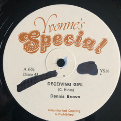 Dennis Brown Deceiving Girl Vinyl 12" USED