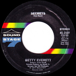 Betty Everett Secrets / Prophecy Vinyl 7" USED