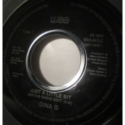 Gina G Just A Little Bit Vinyl 7" USED