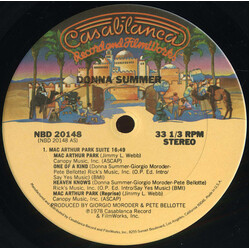 Donna Summer Mac Arthur Park Suite Vinyl 12" USED