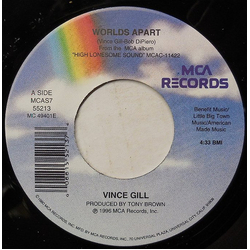 Vince Gill Worlds Apart Vinyl 7" USED