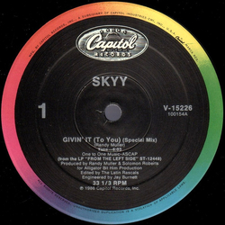 Skyy Givin' It (To You) Vinyl 12" USED